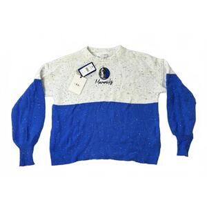 NBA Dallas Mavericks Colorblock Knit Sweater Womens Medium